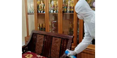 Satgas Covid 19 MTsN 2 Lakukan Penyemprotan 20/3/2021